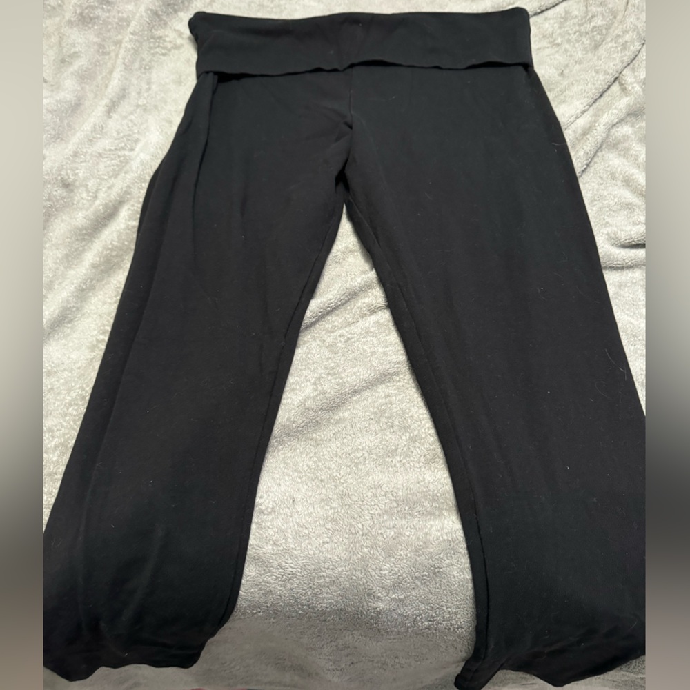 Fold over yoga pants